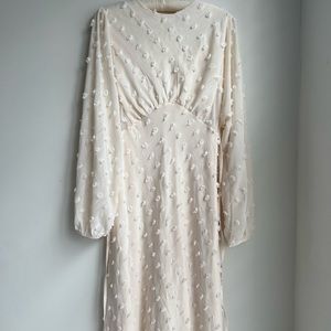 Cream Midi Dress